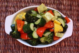 Roasted Bell Peppers, Broccoli and Squash - small